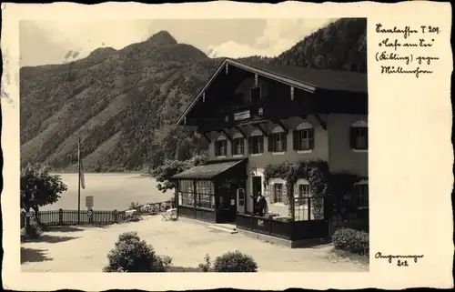 Ak Kibling Schneizlreuth Bayern, Saalachsee, Café am See