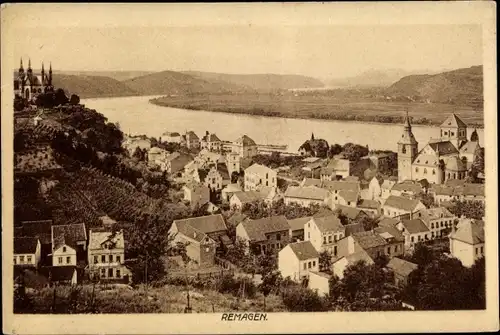 Ak Remagen am Rhein, Panorama