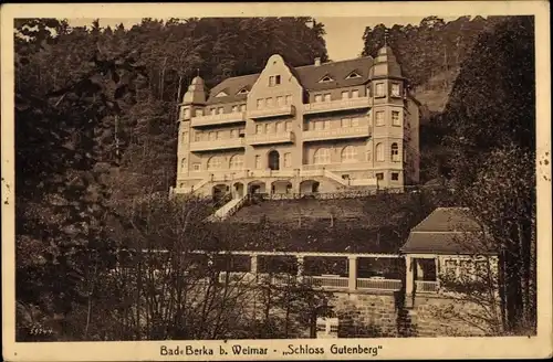 Ak Bad Berka in Thüringen, Schloss Gutenberg