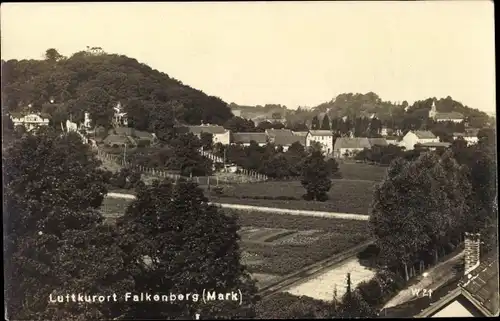 Ak Falkenberg in der Mark, Teilansicht, Kirche