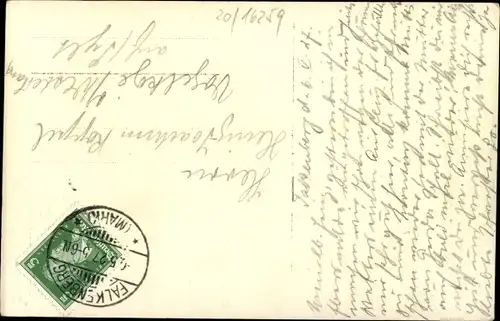 Ak Falkenberg in der Mark, Teilansicht, Kirche