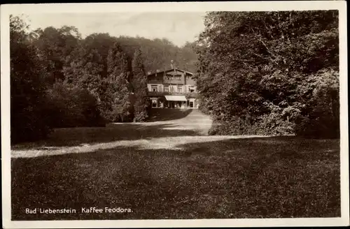 Ak Bad Liebenstein im Thüringer Wald, Kaffee Feodora