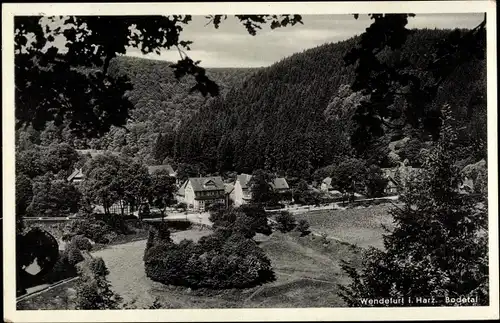 Ak Wendefurth Thale im Harz, Bodetal, Fliegeraufnahme