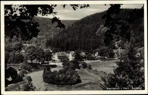 Ak Wendefurth Thale im Harz, Bodetal