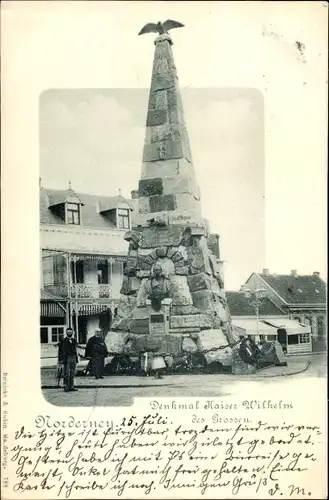 Ak Norderney in Ostfriesland, Denkmal Kaiser Wilhelm