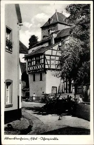 Ak Blankenheim an der Ahr, Ahrquelle, Stadtansicht, Straßenpartie, Fachwerk