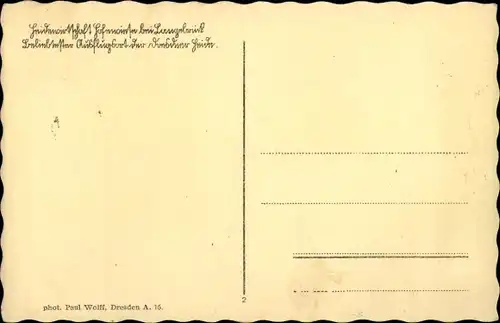 Ak Dresden Nord Langebrück, Blick vom Feld auf Heidewirtschaft Hohewiese