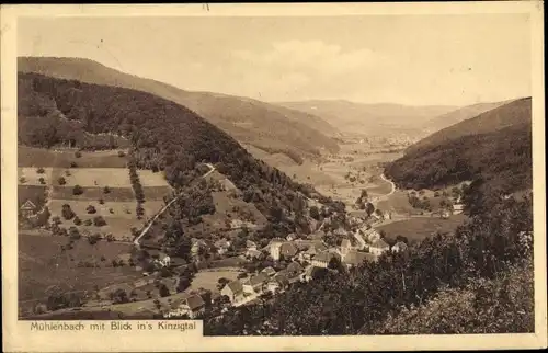 Ak Mühlenbach im Schwarzwald, Blick auf den Ort, Kinzigtal