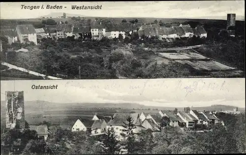 Ak Tengen Baden Württemberg, Blick auf den Ort