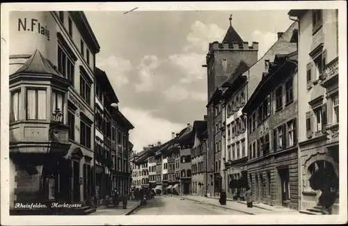 Ak Rheinfelden in Baden, Marktgasse, Handlung N. Flaig