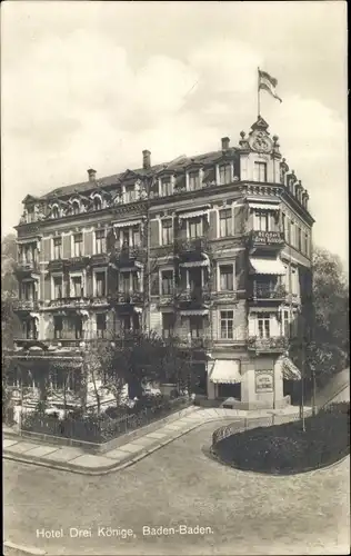 Ak Baden Baden am Schwarzwald, Hotel Drei Könige