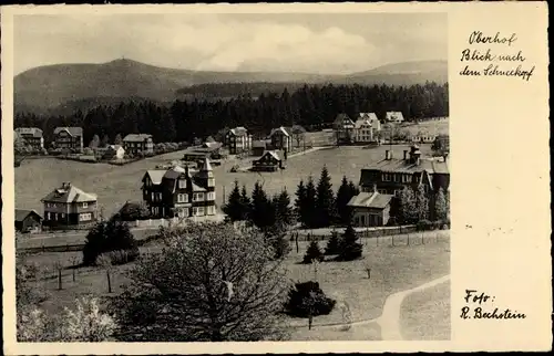 Ak Oberhof, Blick vom Hotel Wünscher nach dem Schneekopf