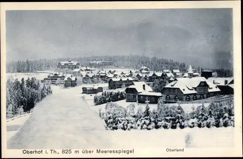 Ak Oberhof im Thüringer Wald, Oberland, Winteridyll