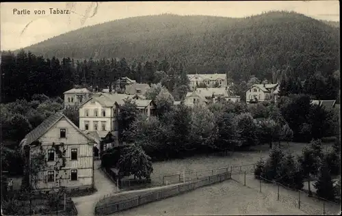 Ak Tabarz im Thüringer Wald, Blick auf Ortschaft und Umgebung