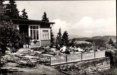 Ak Tabarz im Thüringer Wald, Waldcafé Schauinsland, Karl Creutzburg