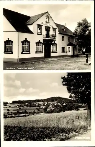 Ak Pfaffenheck Nörtershausen Rheinland Pfalz, Gasthaus Deutscher Wald, Panorama