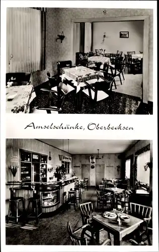 Ak Oberbecksen Bad Oeynhausen in Westfalen, Amselschänke, Innenansicht, Wölbkestraße