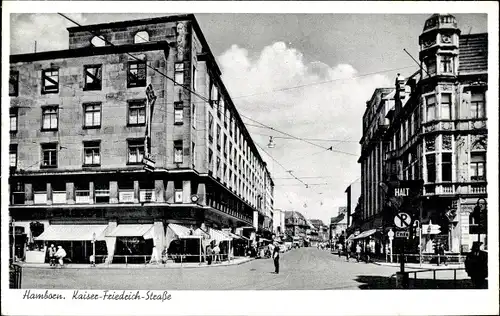 Ak Hamborn Duisburg im Ruhrgebiet, Kaiser Friedrich Straße