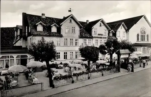 Ak Hahnenklee Bockswiese Goslar im Harz, Hotel Deutsches Haus