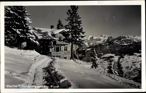 Ak Vorarlberg Österreich, Pension Golnierhaus, Rote Wand