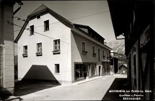 Ak Moosheim Michaelerberg Pruggern Steiermark, Gasthaus und Pension Seebacher