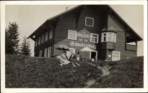 Foto Ak Lochau Vorarlberg, Gaststätte auf der Schwedenschanz