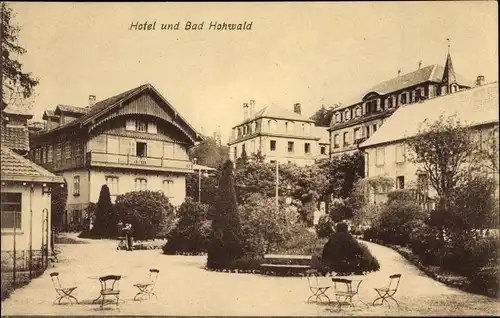 Ak Le Hohwald Elsass Bas Rhin, Hotel und Bad, Außenansicht