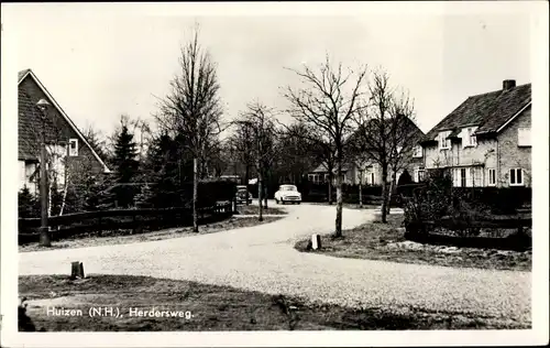 Ak Huizen Nordholland Niederlande, Herdersweg