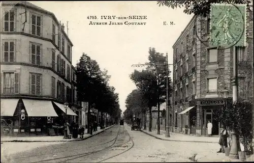 Ak Ivry ur Seine Hauts de Seine, Avenur Jules Coutant