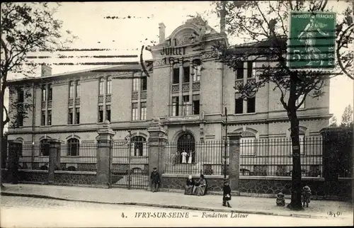 Ak Ivry sur Seine Hauts de Seine, Fondation Latour