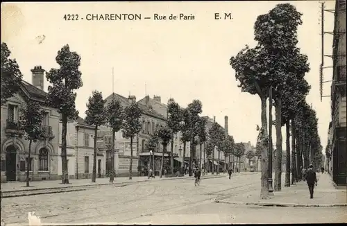 Ak Charenton Hauts de Seine, Rue de Paris