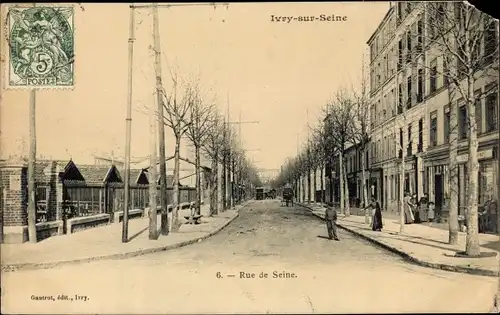 Ak Ivry sure Seine Hauts de Seine, Rue de Seine