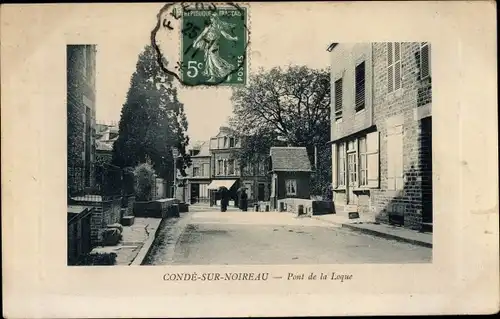 Ak Condé sur Noireau Calvados, Pont de la Loque