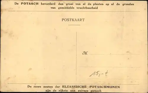 Ak Wittelsheim Elsass Haut Rhin, Potaschmijn in Elzas