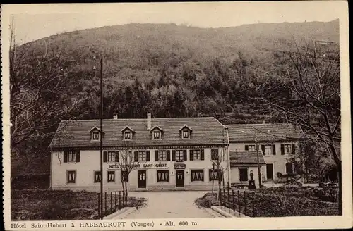 Ak Habeaurupt Plainfaing Vosges, Hotel Saint Hubert