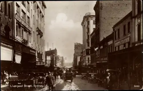 Ak Sydney Australien, Liverpool Street