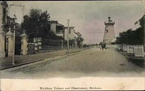 Ak Brisbane Australien, Wickham Terrace, Observatory