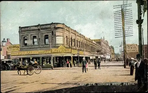 Ak Perth Western Australia, Hay Street, Kutsche, Ezywalkin Boot Firm