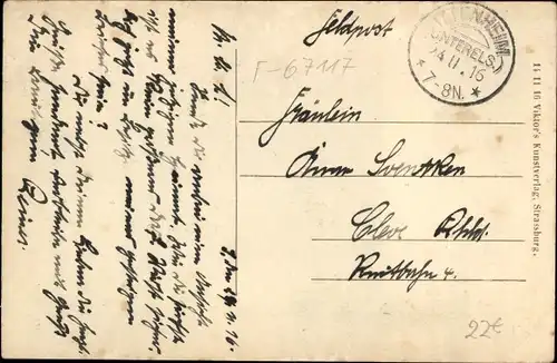 Ak Ittenheim Elsass Bas-Rhin, Kirche, Hauptstraße, Spezereihandlung