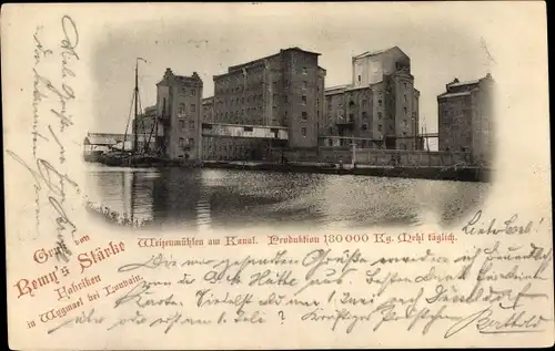 Ak Wijgmaal Wygmael Louvain Leuven Flämisch Brabant, Remys Stärke Fabrik, Weizenmühlen