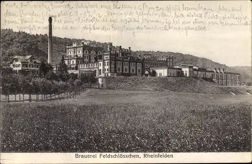 Ak Rheinfelden Kanton Aargau Schweiz, Brauerei Feldschlösschen