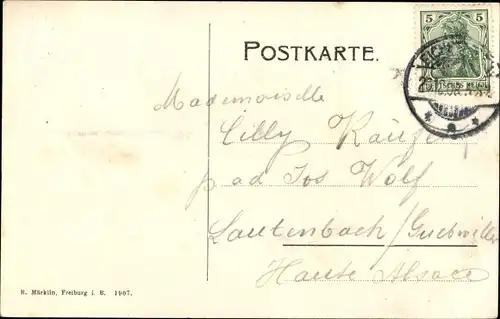 Ak Eichstetten am Kaiserstuhl, Gasthaus zum Adler, Totalansicht der Ortschaft