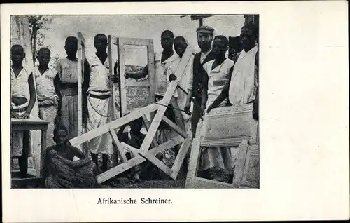 Ak Afrikanische Schreiner, St. Petrus Claver Sodalität Breslau