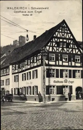 Ak Waldkirch im Breisgau Schwarzwald, Gasthaus zum Engel