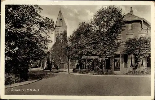 Ak Santpoort Nordholland Niederlande, N.H. Kerk