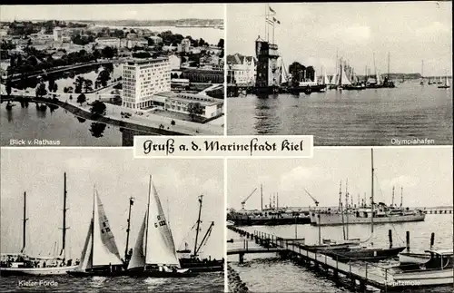 Ak Hansestadt Kiel, Olympiahafen, Kieler Förde, Tripitzmole