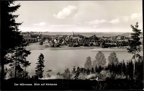 Ak Körbecke Möhnesee in Nordrhein Westfalen, Panorama