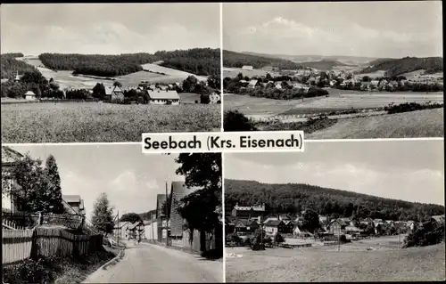 Ak Seebach im Wartburgkreis, Teilansichten