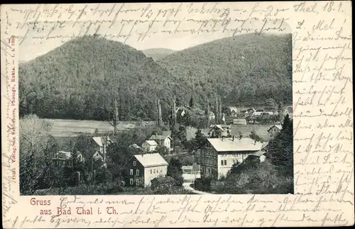 Ak Bad Thal Ruhla in Thüringen, Teilansicht