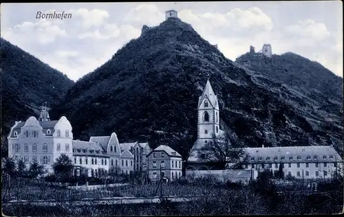 Ak Kamp Bornhofen am Rhein, Burg Sternberg, Sterrenberg, Liebenstein